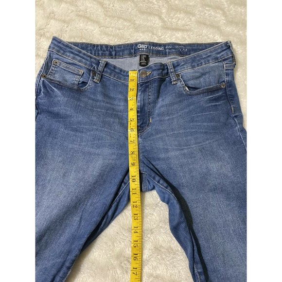 Gap Womens Skinny Sz 14R Blue Denim Jeans (34x29 Msrd) - Picture 7 of 11